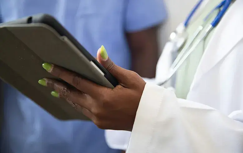 healthcare-tablet A Doctor Holding A Tablet